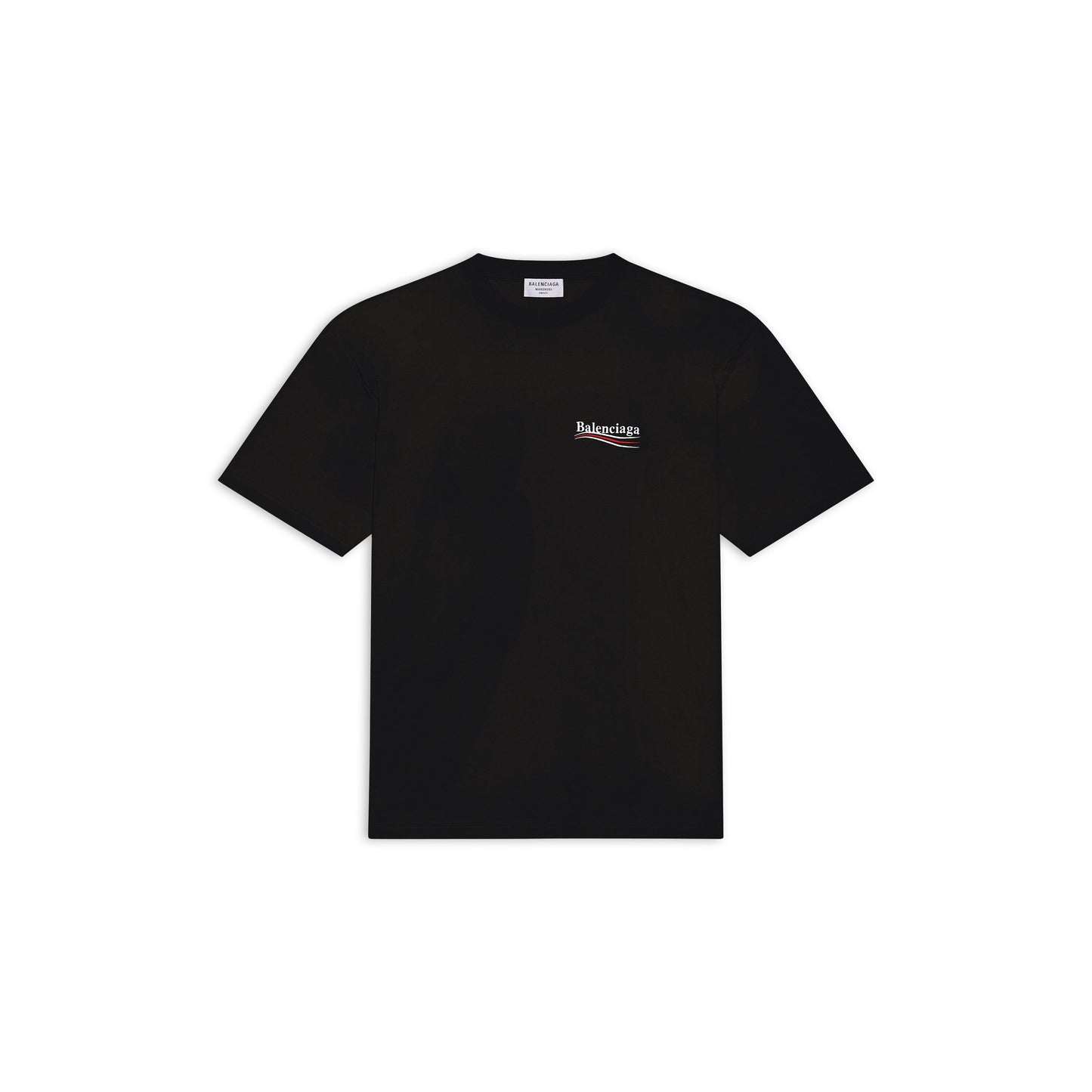 Klassisches Rundhals-Baumwoll-T-Shirt mit Print