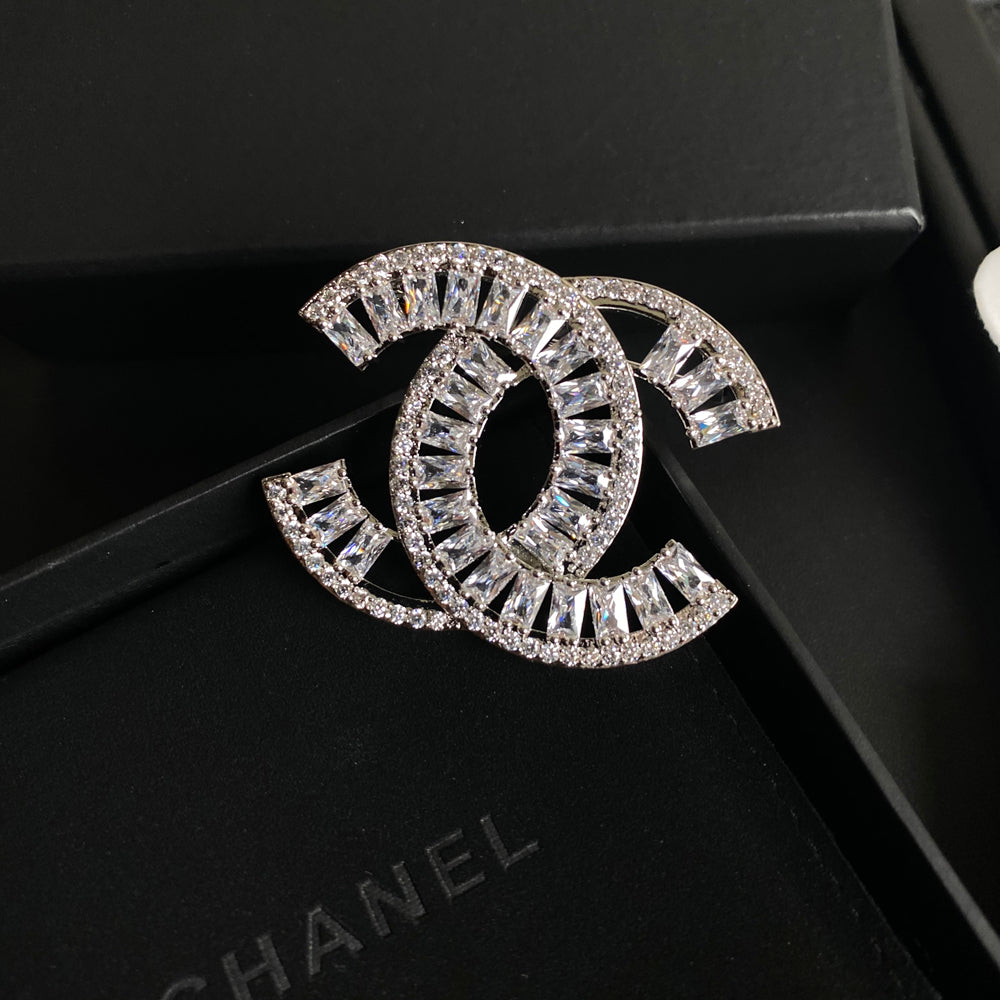 Temperament Kristall Diamant Brosche