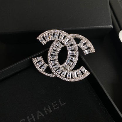 Temperament Kristall Diamant Brosche