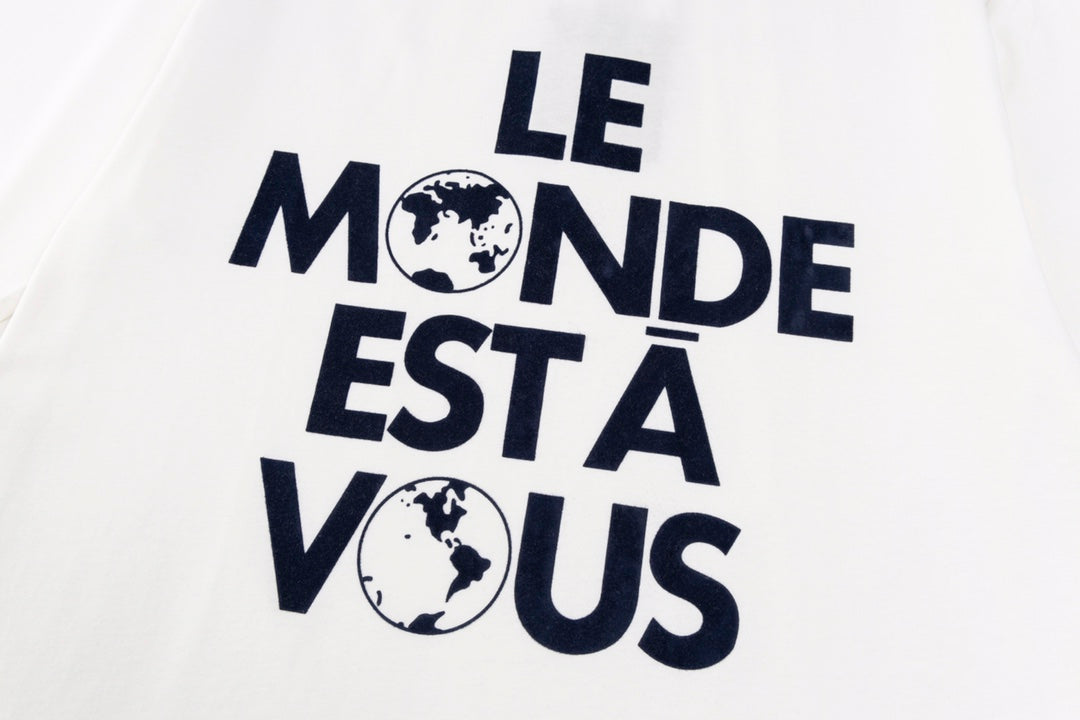 2025FW T-Shirt mit Buchstaben-Print