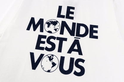 2025FW T-Shirt mit Buchstaben-Print