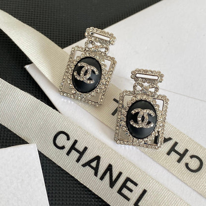 Ohrringe mit Diamantparfümflasche (Premium)