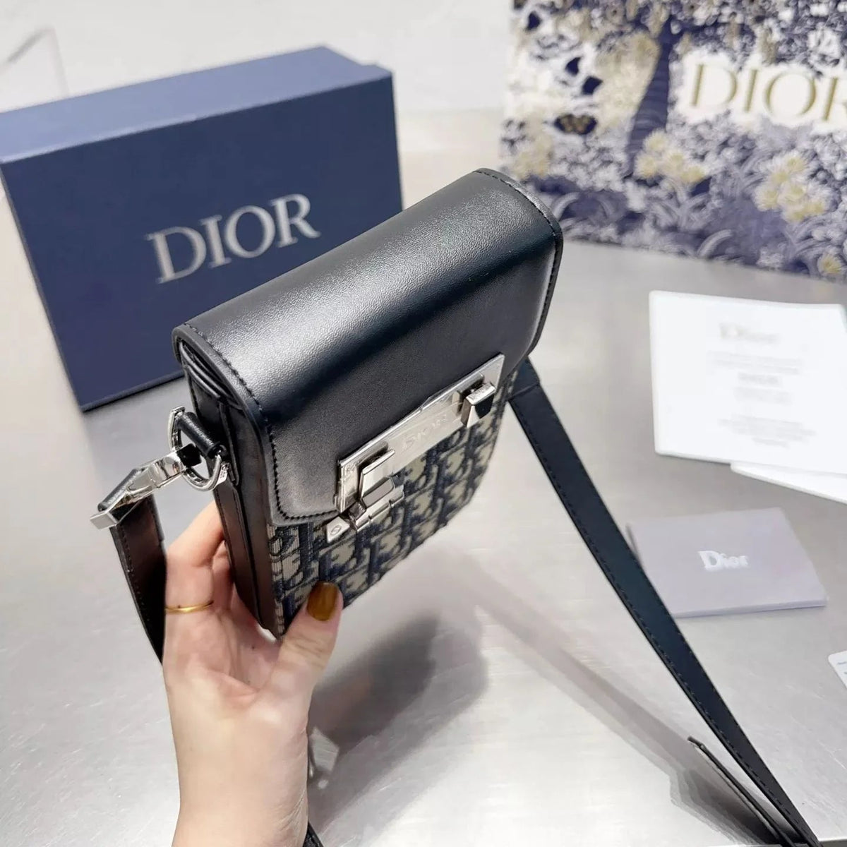 Monogram Jacquard Crossbody Phone Bag