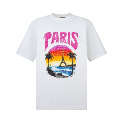 Bedrucktes T-Shirt mit Pariser Landschaftsmotiv