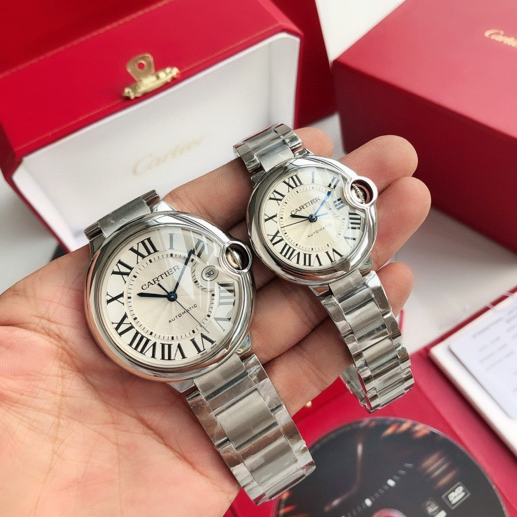 Premium Stainless Steel Mechanical Watch 8 Style Options Classic Roman Numeral Design Elegant Luxury Look