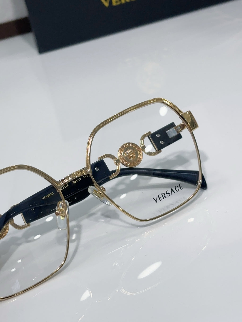 Metal Polygon Optical Glasses 8 Style Options Vintage Engraved Temple Design Classic Fashion Luxury Look - VE1291D