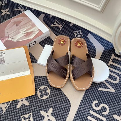New Cross Strap Slippers Sandals