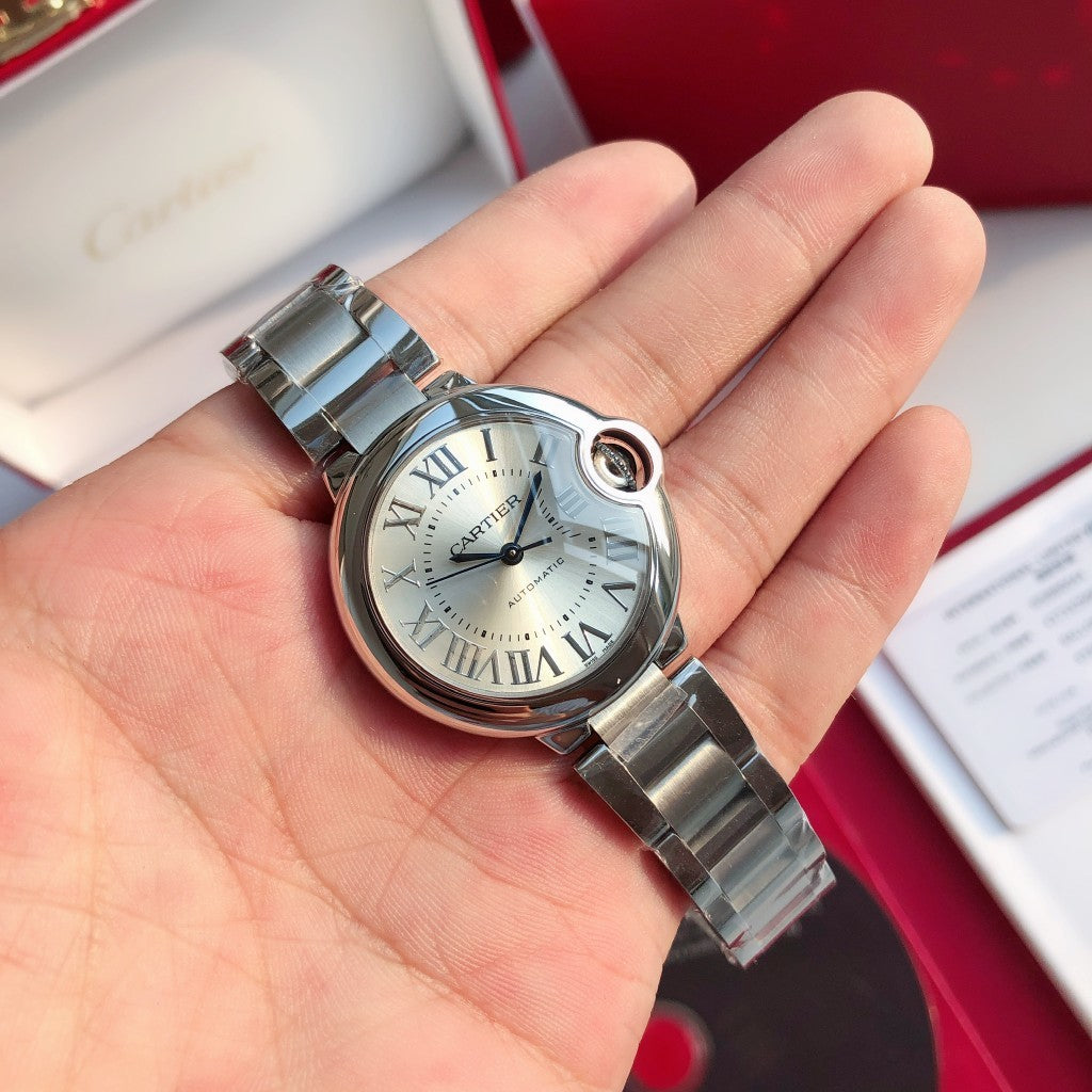 Steel Mechanical Watch 11 Style Options Crystal Marker Design Elegant Luxury Look