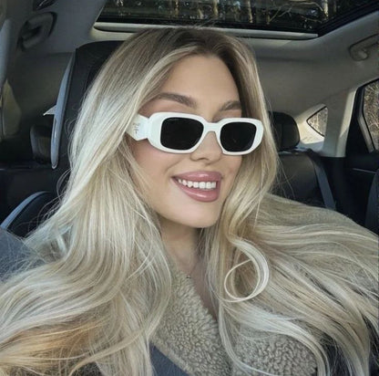 Polygonale Retro Unisex Sonnenbrille