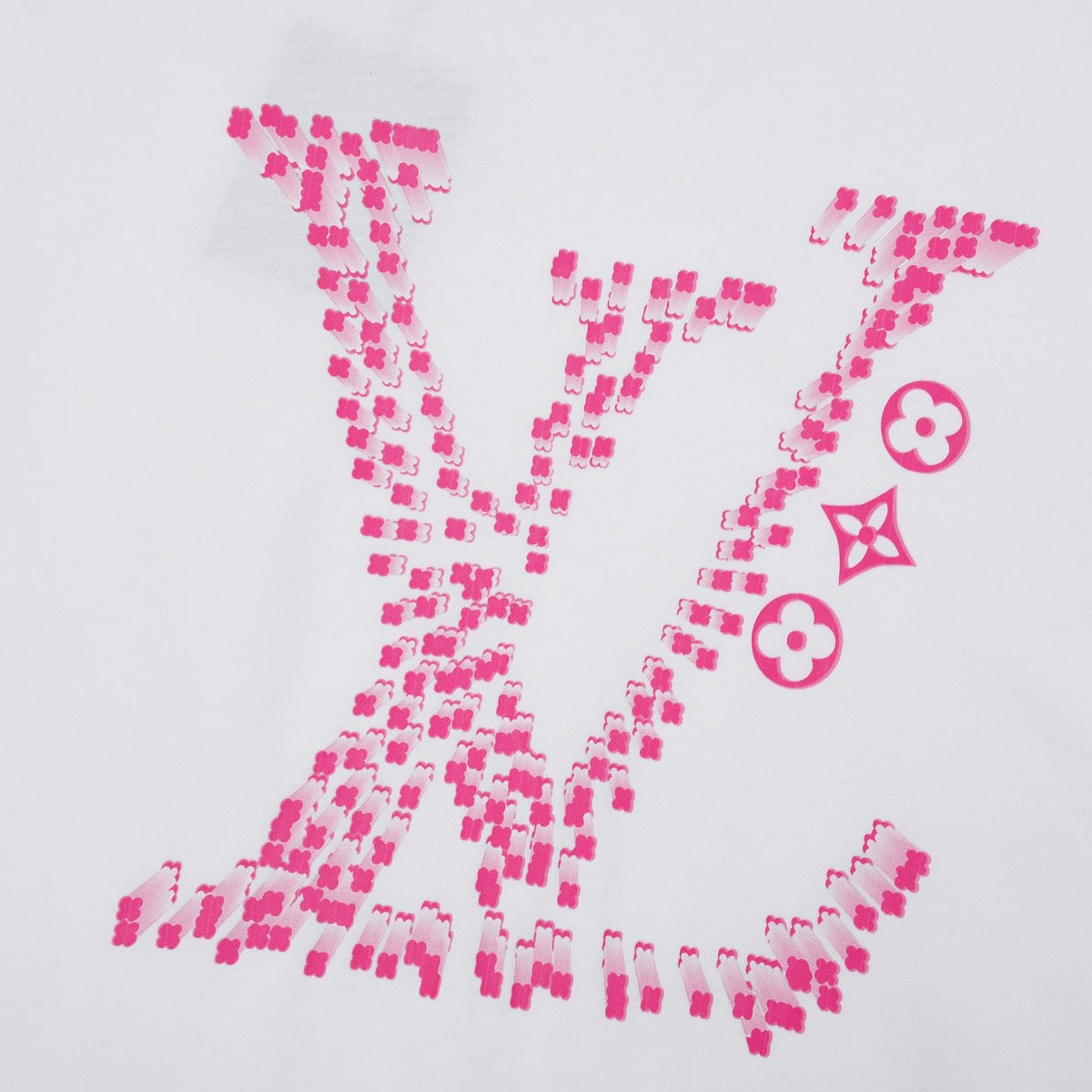Pinkes T-Shirt mit klassischem Aufdruck