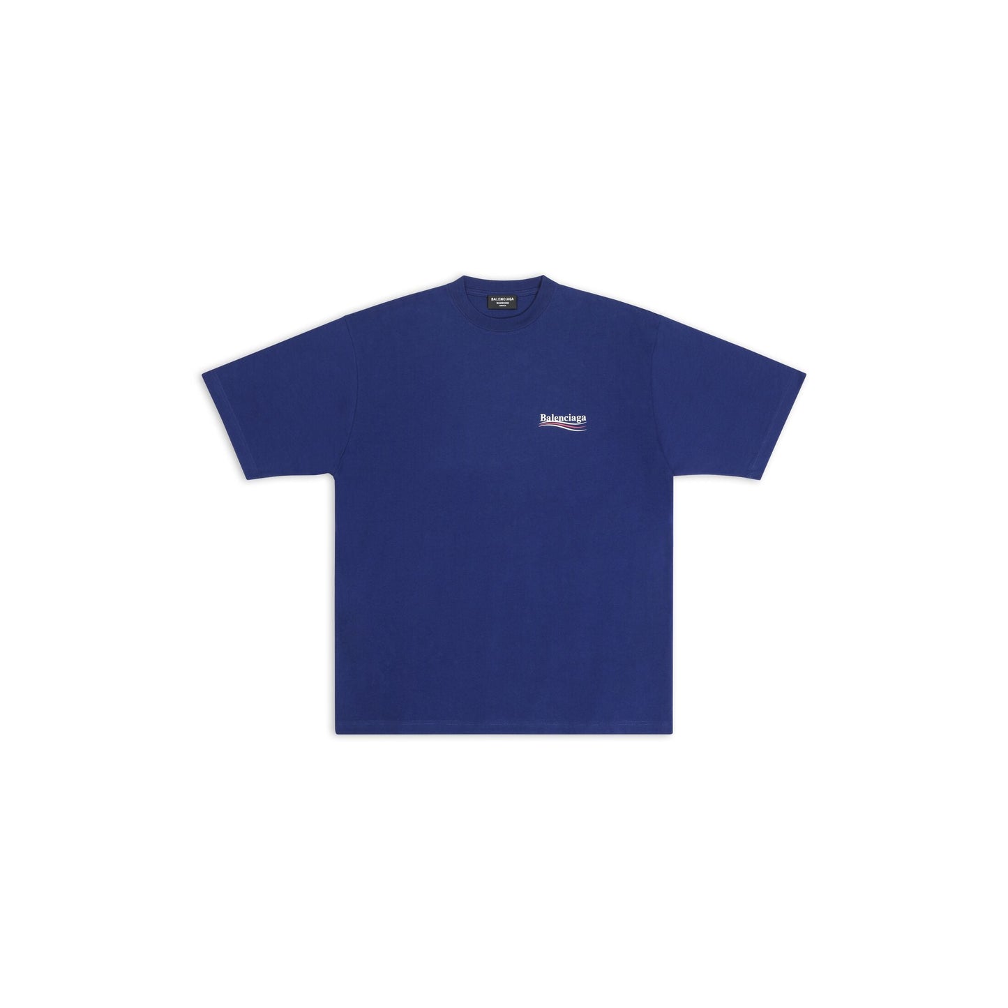 Klassisches Rundhals-Baumwoll-T-Shirt mit Print