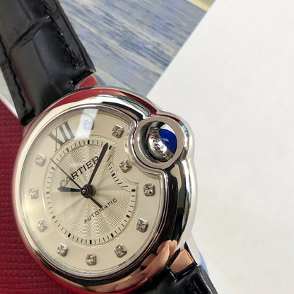 Premium Stainless Steel Mechanical Watch 10 Style Options Crystal Marker Design Elegant Luxury Look