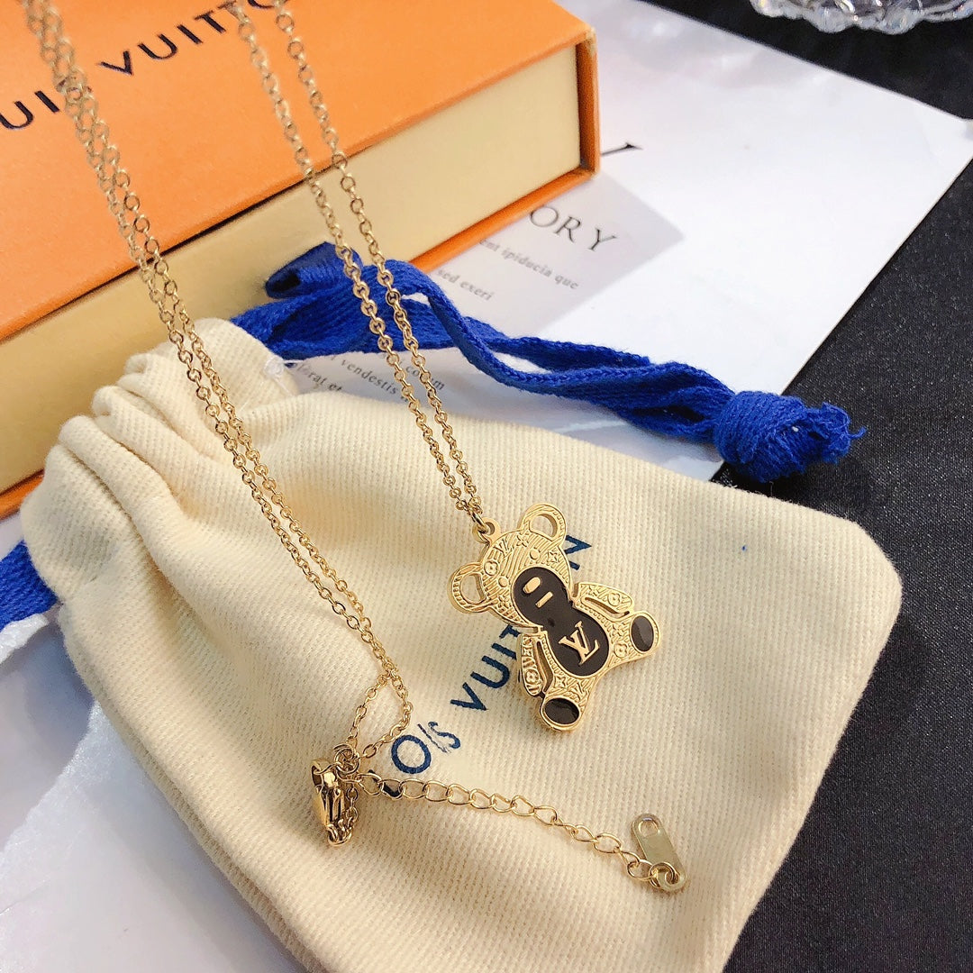Cute Bear Long Necklace