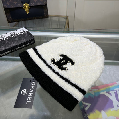 Verdickte Korallenfleece-Strickmütze