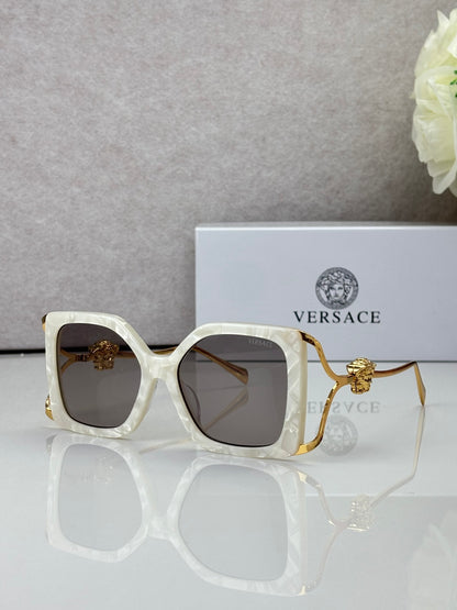 6 Color Square Chain Temple Sunglasses - VE4502U