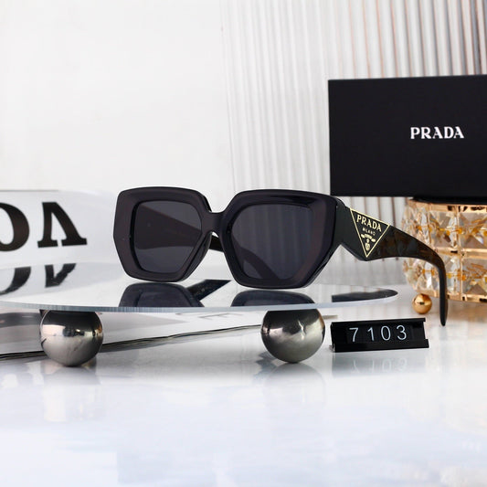 Polarized Sunglasses Personality Irregular Square Frame Sunglasses 7103