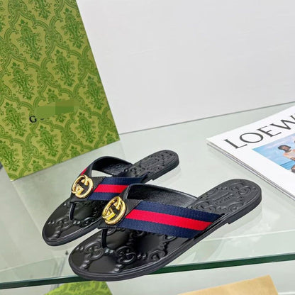 Fashion Metal Buckle Flip Flop Sandals