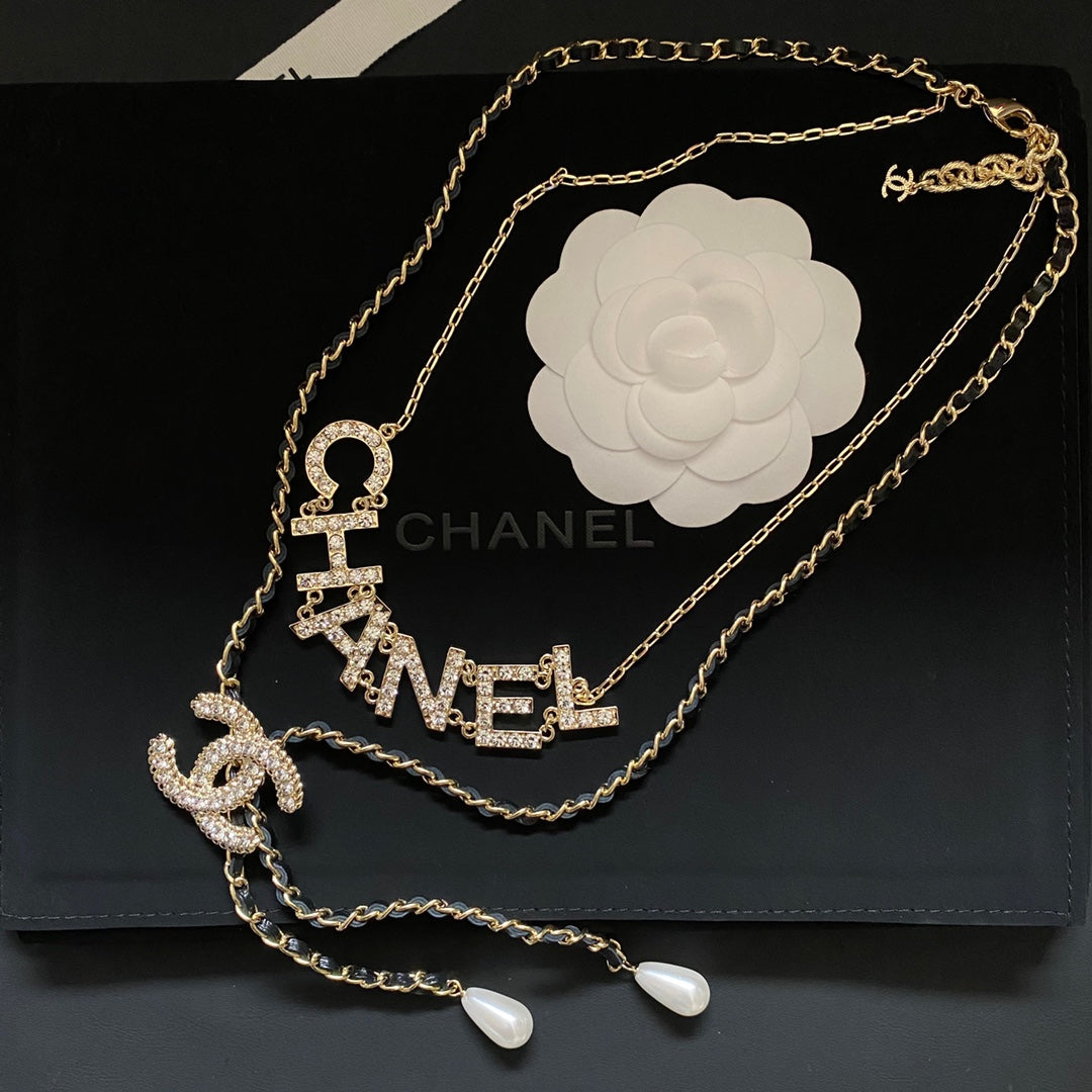 Mode-Diamant-Doppelkette