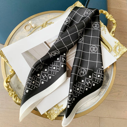 Eleganter Rhombus Quadrat Seidenschal