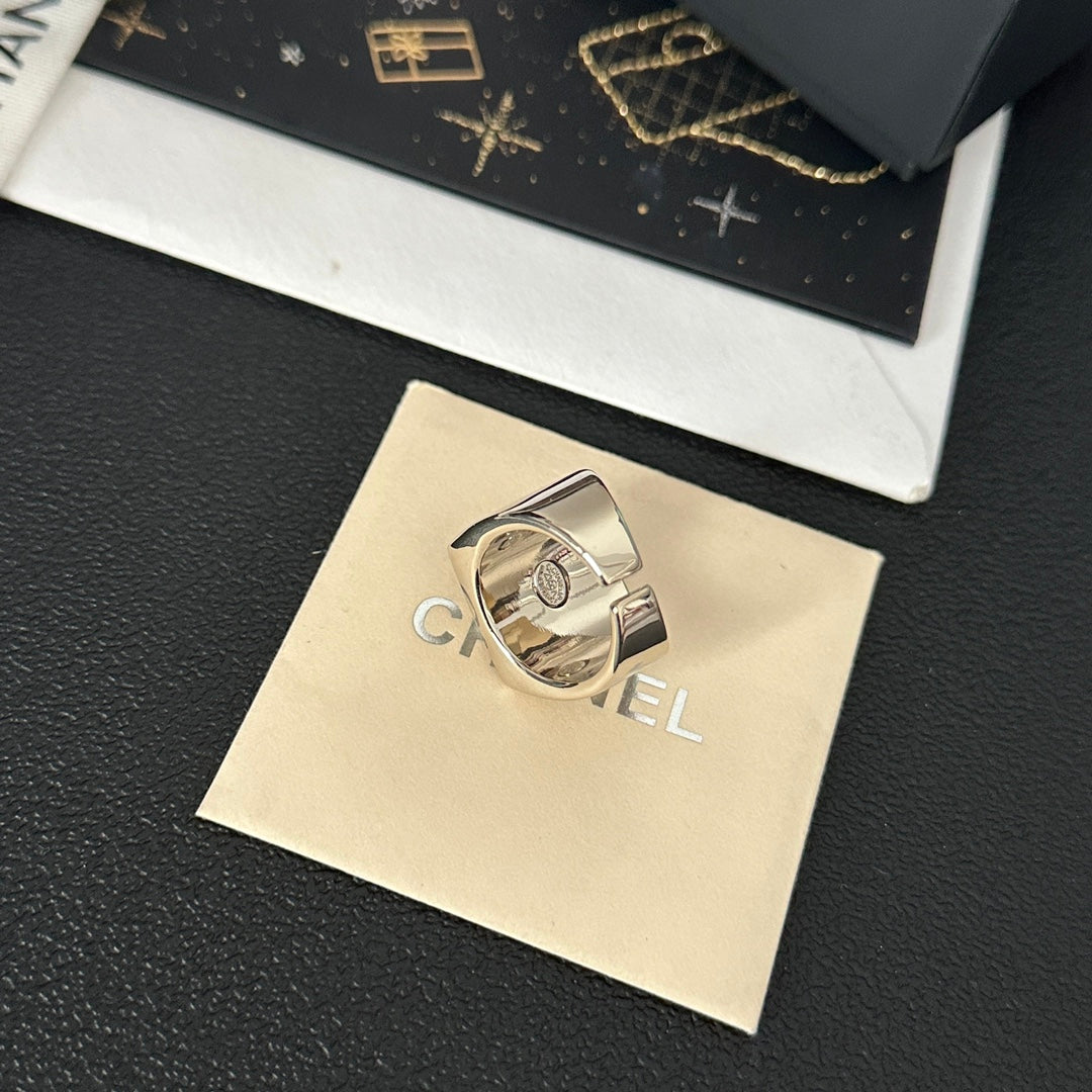 Vintage Offener Ring Weiß