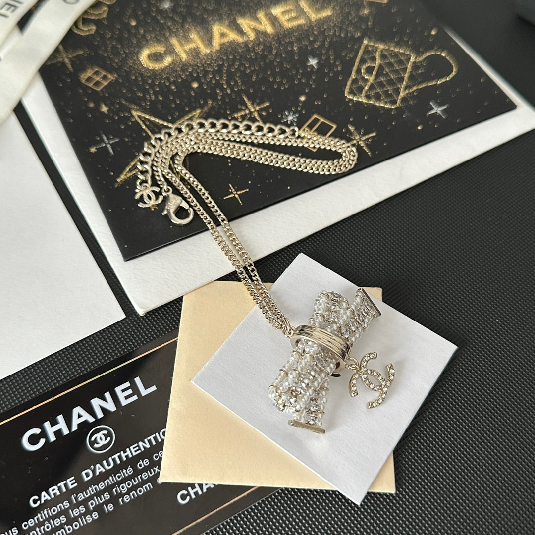 Diamant Schleifen-Anhänger Halskette