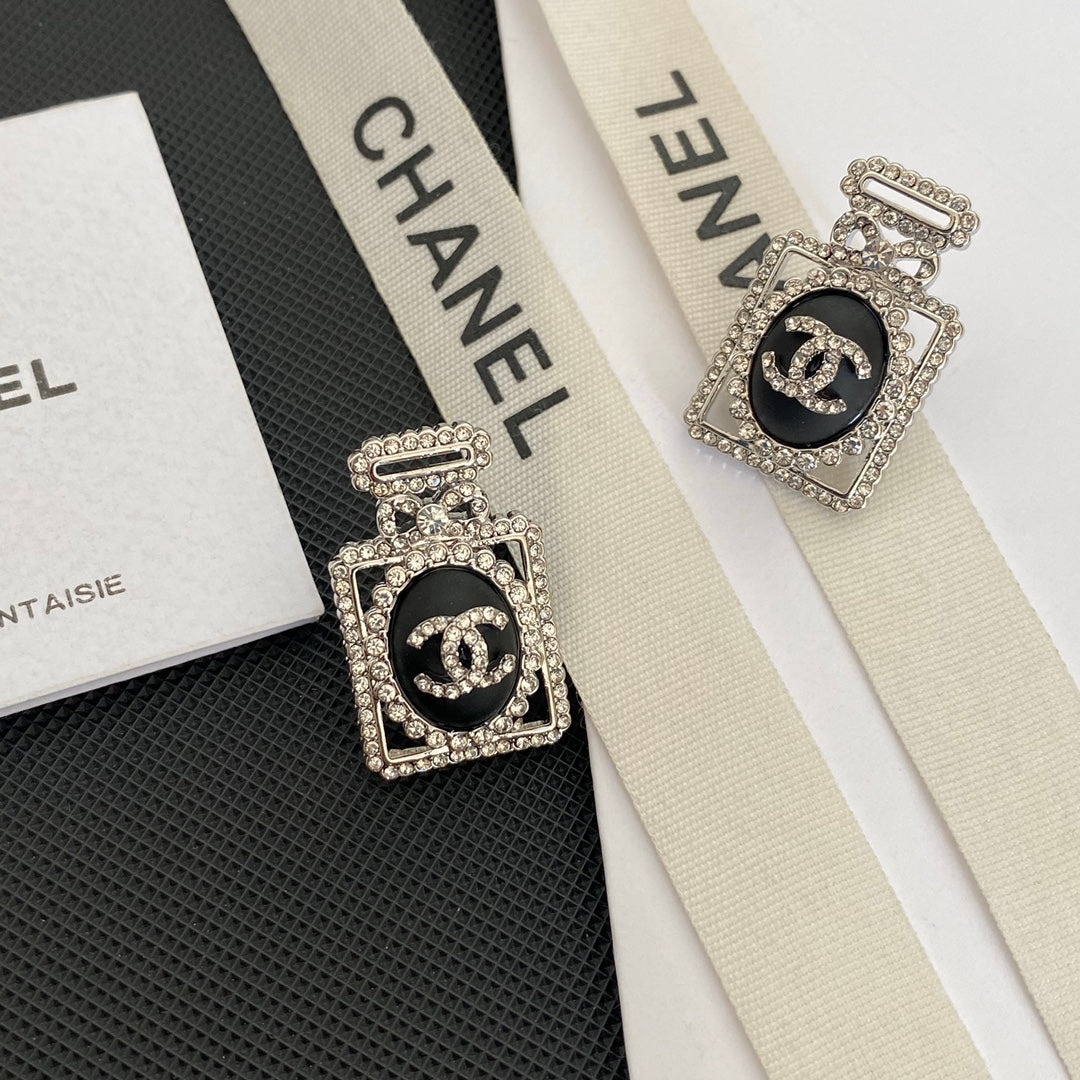 Ohrringe mit Diamantparfümflasche (Premium)