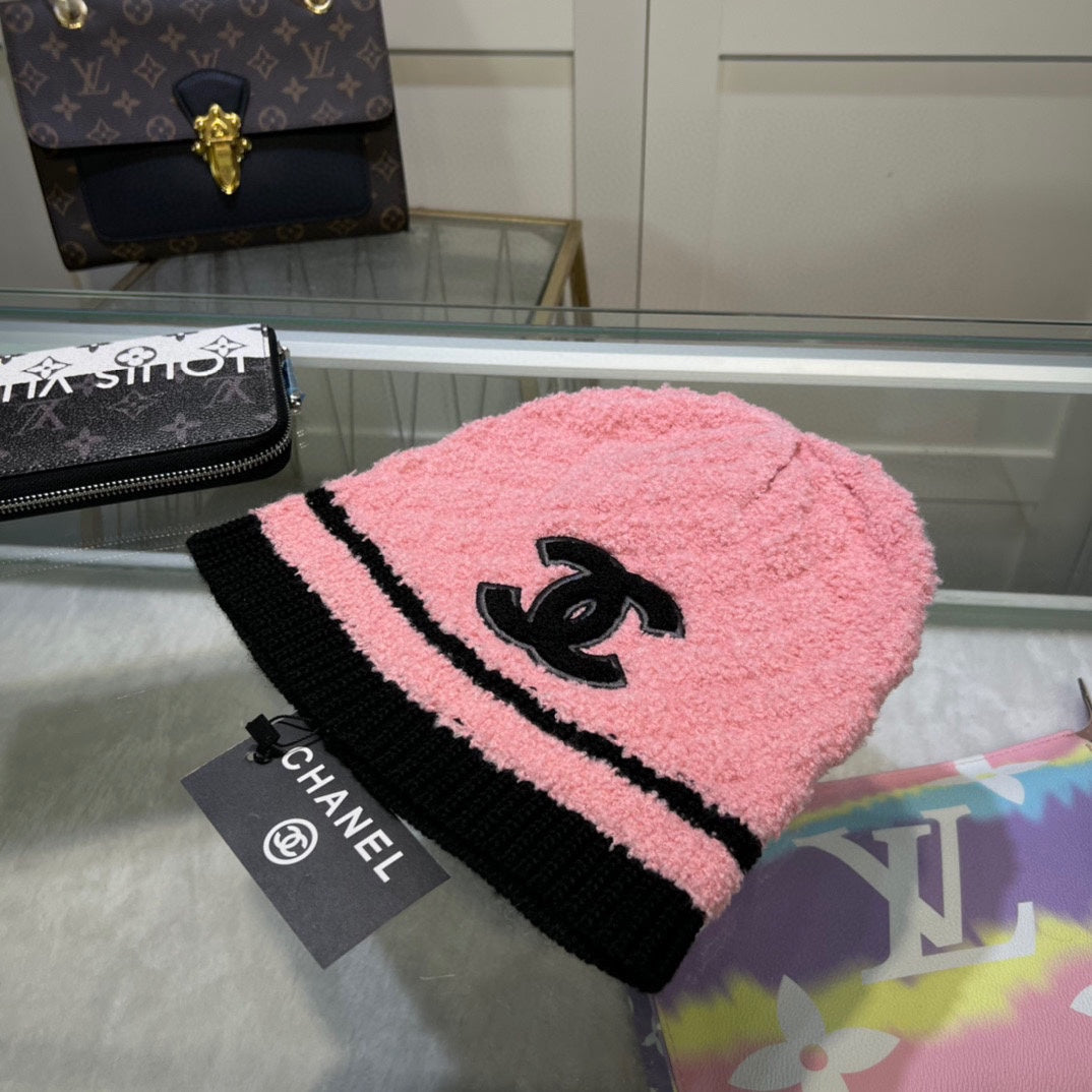Verdickte Korallenfleece-Strickmütze