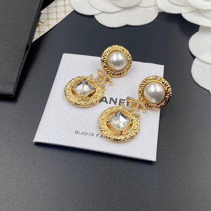 Elegante Kristall-Diamant-Ohrhänger