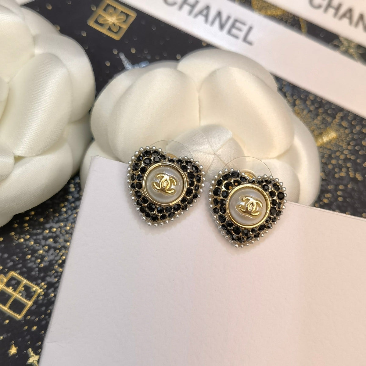 Vintage Diamant Herzohrstecker