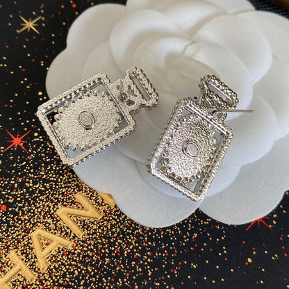 Ohrringe mit Diamantparfümflasche (Premium)