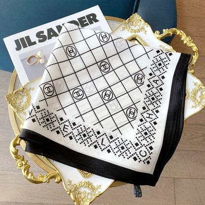 Eleganter Rhombus Quadrat Seidenschal
