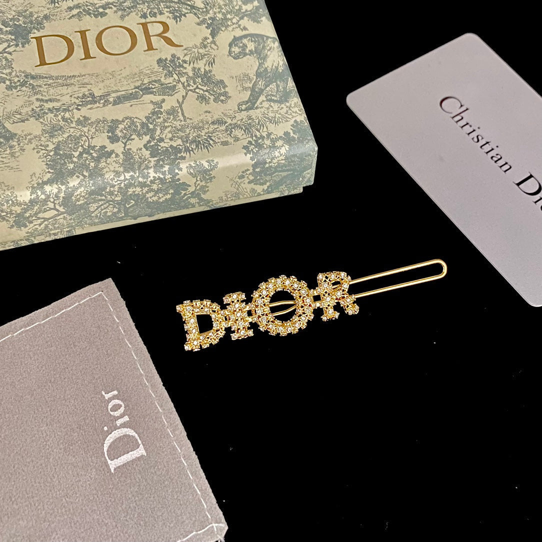 Haarspange mit Diamanten und Gold