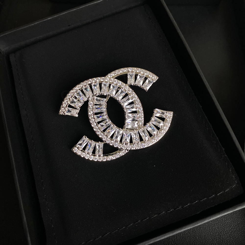 Temperament Kristall Diamant Brosche