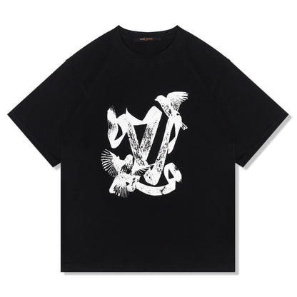 T-Shirt mit Vogelmotiv
