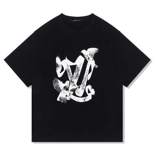 T-Shirt mit Vogelmotiv