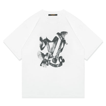 T-Shirt mit Vogelmotiv