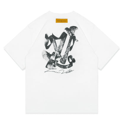 T-Shirt mit Vogelmotiv