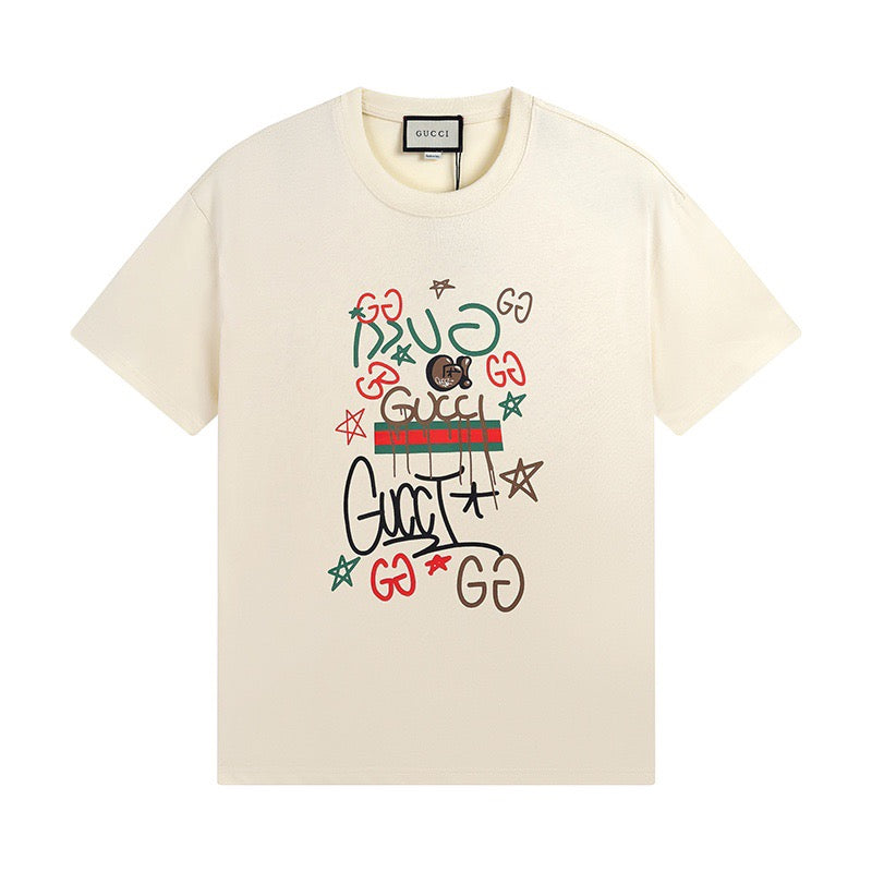 T-Shirt mit Graffiti-Print