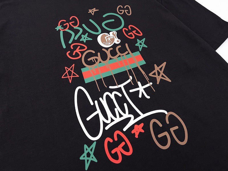 T-Shirt mit Graffiti-Print
