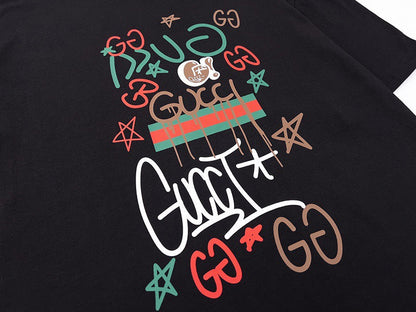 T-Shirt mit Graffiti-Print