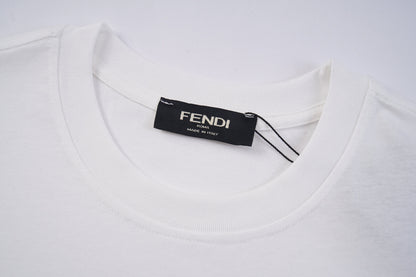 Einfaches T-Shirt mit Buchstaben-Print F