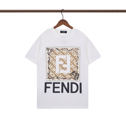 Einfaches T-Shirt mit Buchstaben-Print F