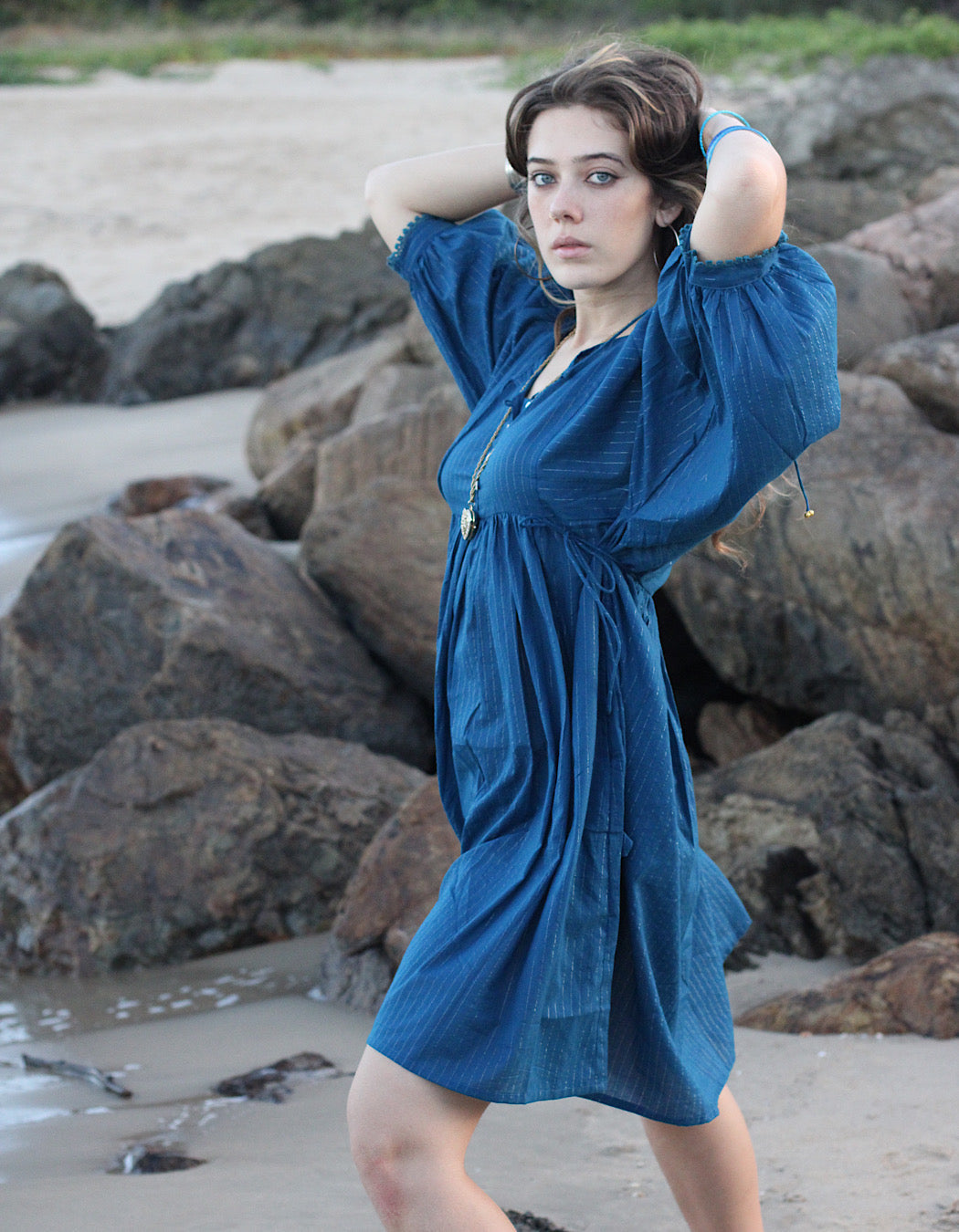 Hawa Short Dress in Kohinoor – gefüttert