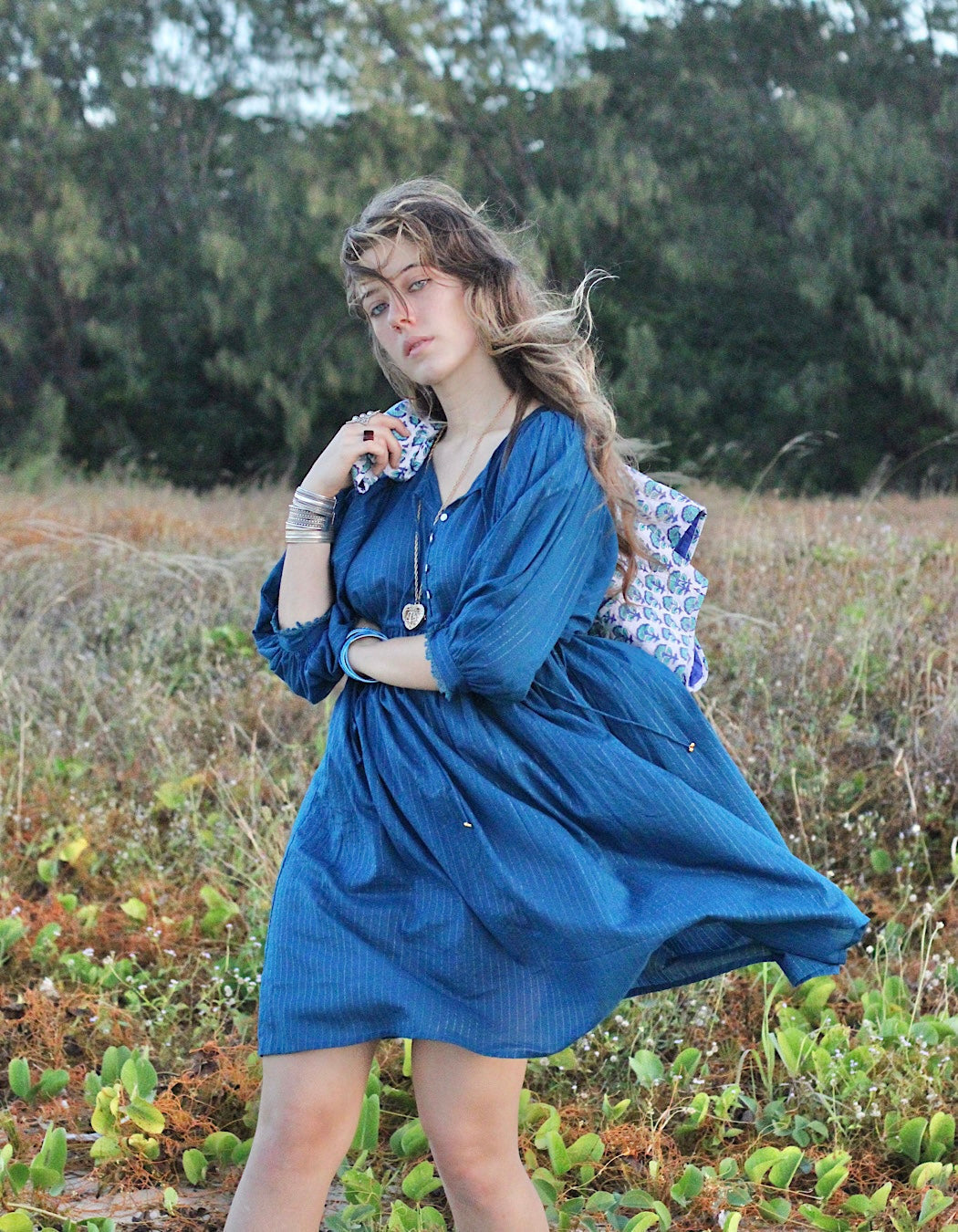Hawa Short Dress in Kohinoor – gefüttert