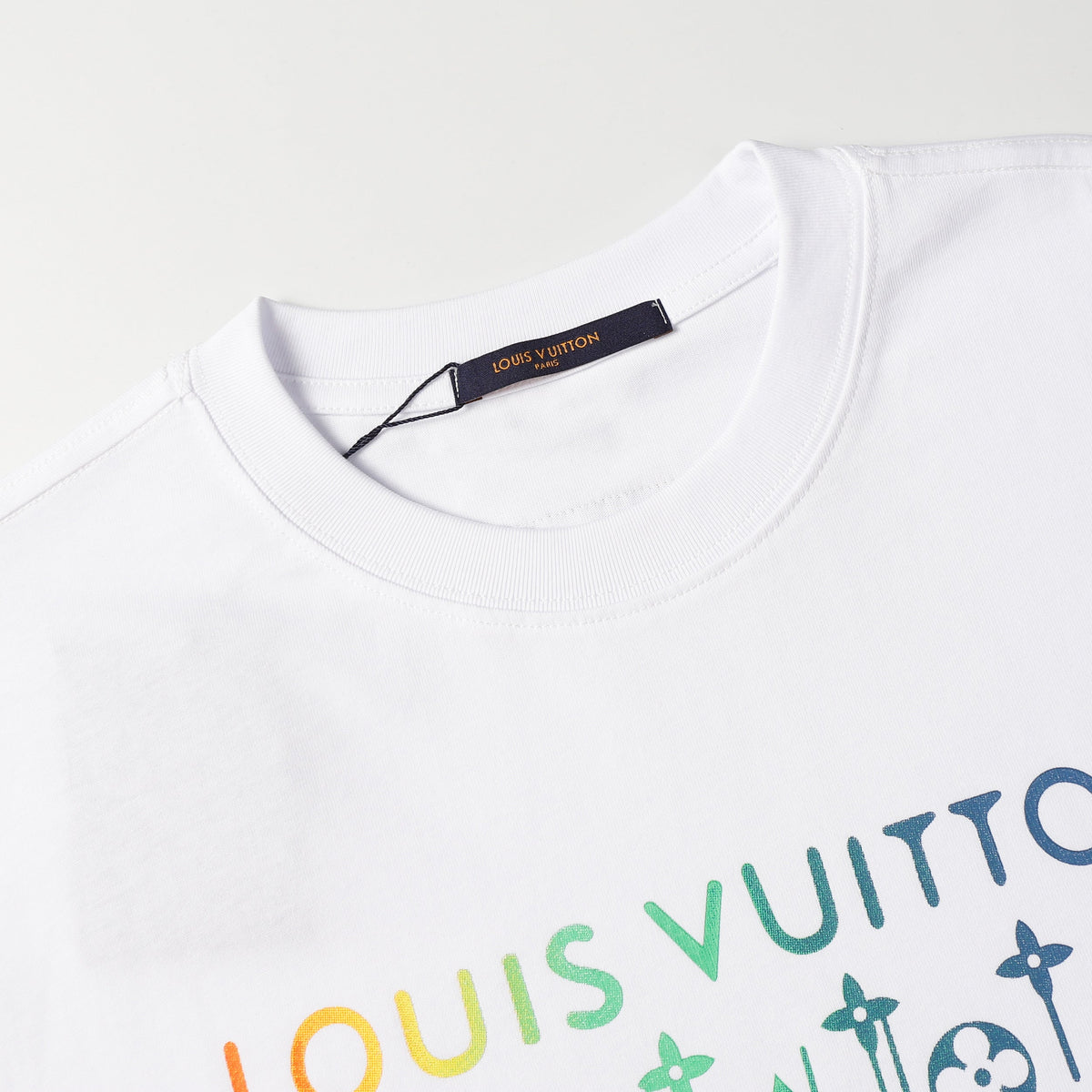 Regenbogen-Bonbon-Print T-Shirt