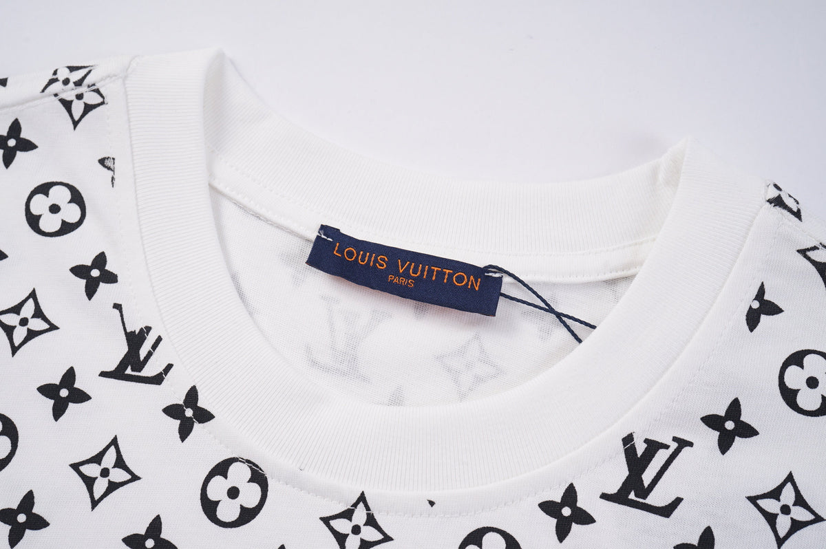 T-Shirt mit Farbverlauf-Buchstabenprint