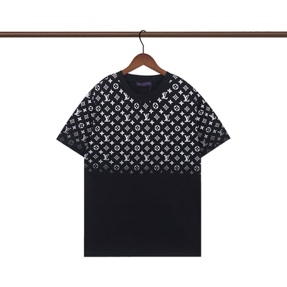T-Shirt mit Farbverlauf-Buchstabenprint