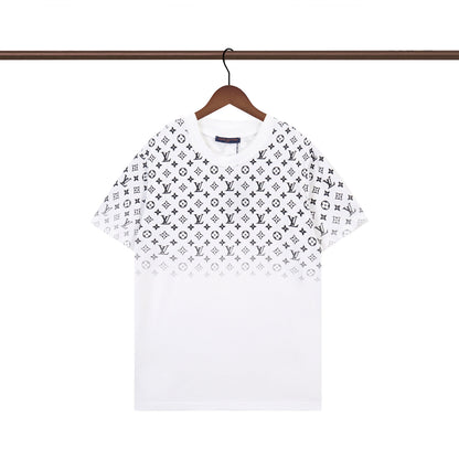 T-Shirt mit Farbverlauf-Buchstabenprint