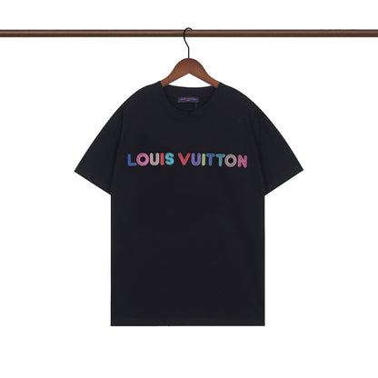 T-Shirt mit unregelmäßigem Buchstaben-Print