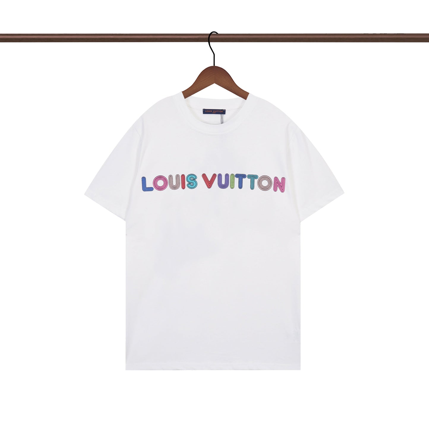 T-Shirt mit unregelmäßigem Buchstaben-Print